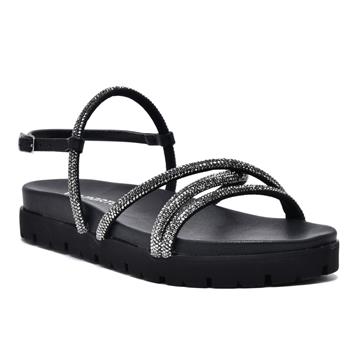 SANDALIA VM23-17203 PAPETE TIRAS STRASS EM SINTE