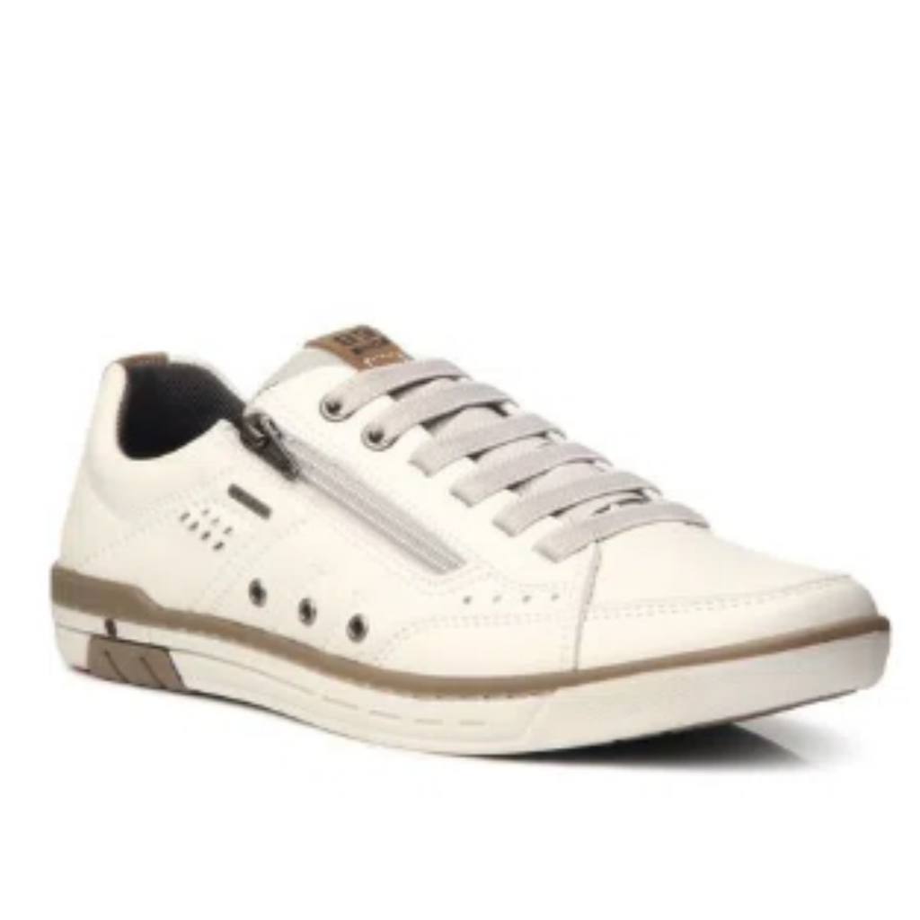SAPATENIS PA119308 MASCULINO BASIC EM COURO NATURE
